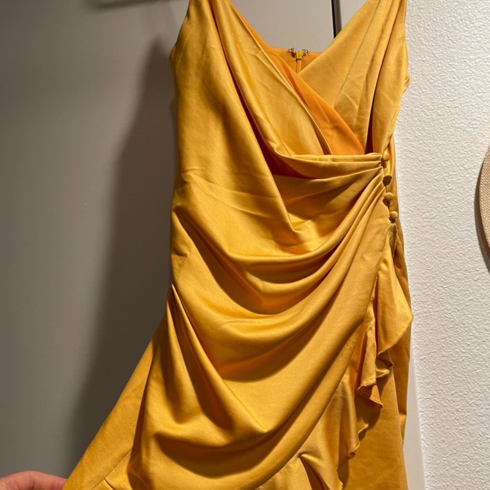 Revolve Gold Dress